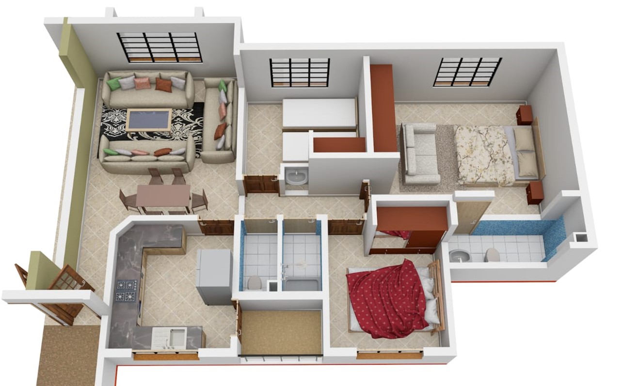 Three Bedroom 3D2